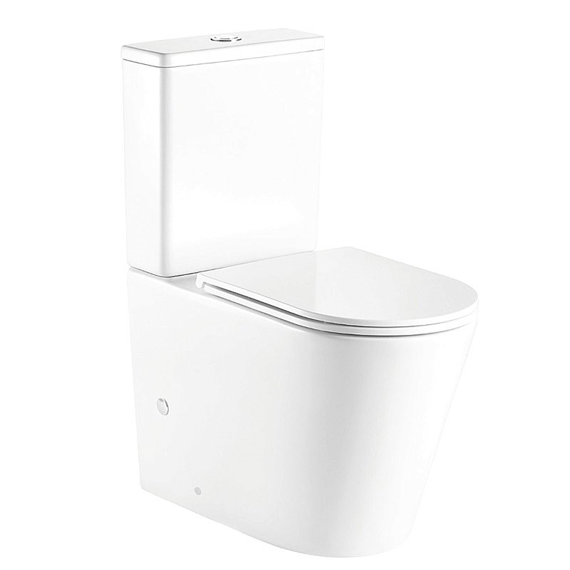 Унитаз-компакт напольный AZARIO Vetro AZ-2149- UQ глянцевый белый