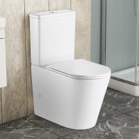 Унитаз-компакт напольный AZARIO Vetro AZ-2149- UQ глянцевый белый