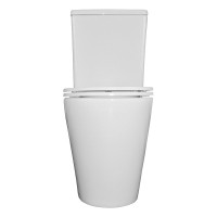 Унитаз-компакт напольный AZARIO Vetro AZ-2149- UQ глянцевый белый