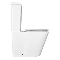 Унитаз-компакт напольный AZARIO Vetro AZ-2149- UQ глянцевый белый
