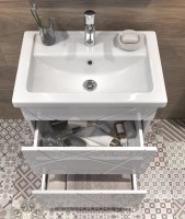 Тумба с раковиной Vigo Geometry 50 белая