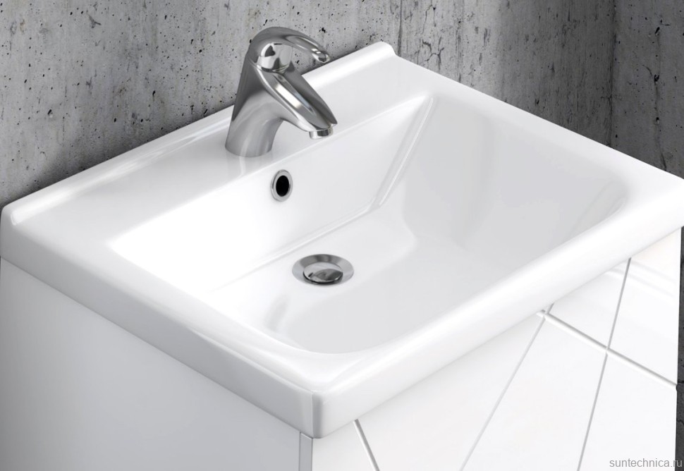 Тумба с раковиной Vigo Geometry 50 белая