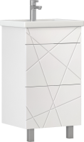 Тумба с раковиной Vigo Geometry 50 белая