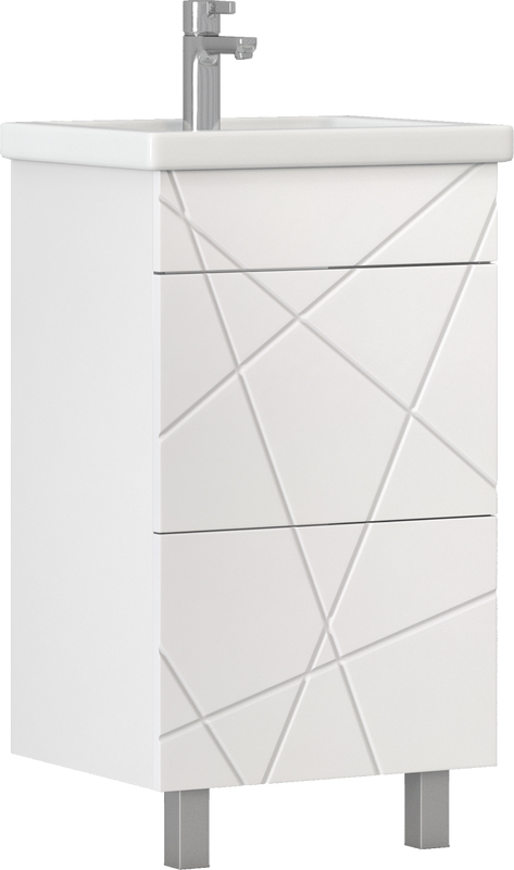 Тумба с раковиной Vigo Geometry 50 белая