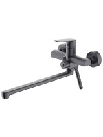 Смеситель с длинным изливом для ванны AZARIO Alanti AZ-K1732GR серый графит