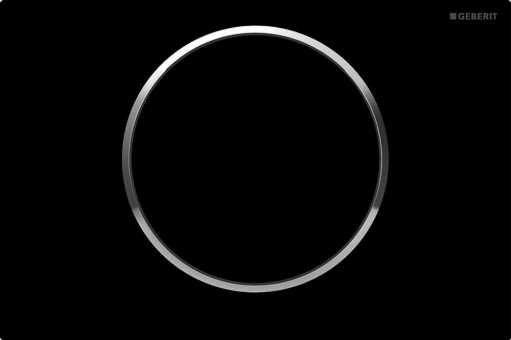 Кнопка смыва Geberit Sigma 10 115.758.KM.5 черная, хром