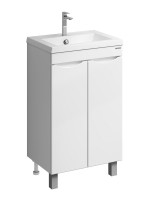 Тумба с раковиной Grossman Виста 50 напольная, белый глянец