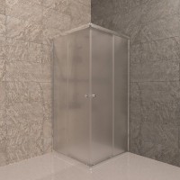 Душевой уголок Triton Вента Хром Вельвет Щ0000067979 90х90, стекло матовое, профиль глянцевый хром