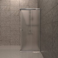Душевой уголок Triton Вента Хром Вельвет Щ0000067979 90х90, стекло матовое, профиль глянцевый хром