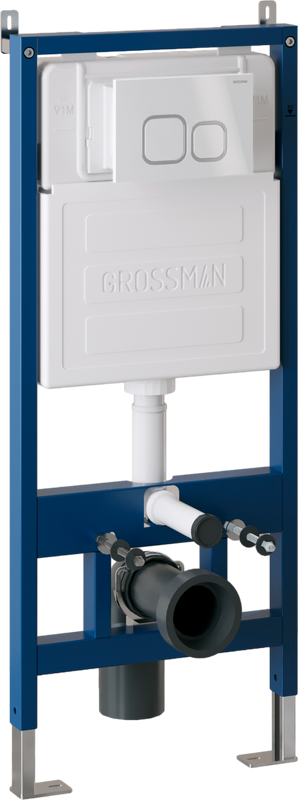 Кнопка смыва Grossman Cosmo белая глянцевая