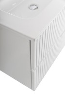Тумба с раковиной Cezares Duet 100 L bianco lucido, раковина Cezares CZR-8095-100-L