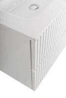 Тумба с раковиной Cezares Duet 100 L bianco lucido, раковина Cezares CZR-8095-100-L