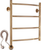 Полотенцесушитель электрический Secado Милан 1 55x55 см, подключение слева, бронза, лесенка, латунь