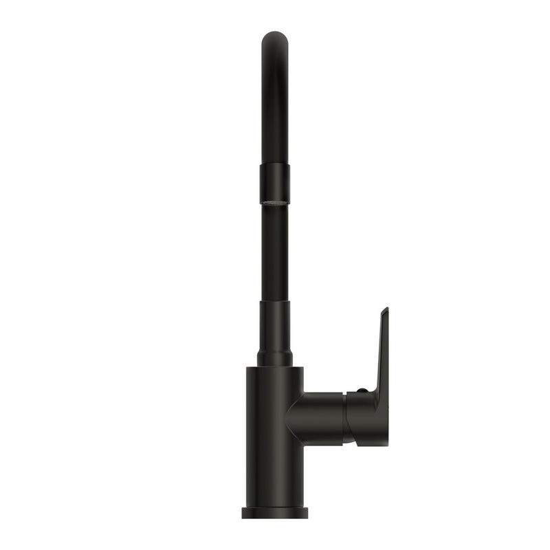 Смеситель для кухни Cersanit Moduo 68230 с гибким изливом, матовый черный