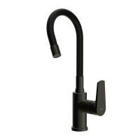 Смеситель для кухни Cersanit Moduo 68230 с гибким изливом, матовый черный