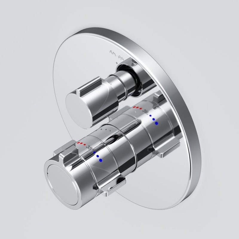 Термостатический смеситель встраиваемый AM.PM X-Joy F85A95600 С ВНУТРЕННЕЙ ЧАСТЬЮ, хром