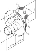 Термостатический смеситель встраиваемый AM.PM X-Joy F85A95600 С ВНУТРЕННЕЙ ЧАСТЬЮ, хром