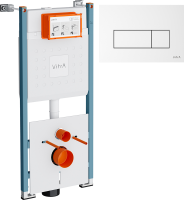 Система инсталляции для унитазов VitrA V-Fix Core 732-5800-01PV с кнопкой Root Square 740-2300 белой глянцевой