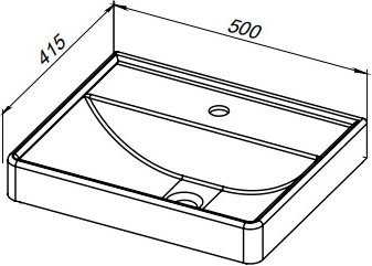 Мебель для ванной комнаты Aquanet Вега 2.0 50 подвесная, маренго