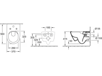 Унитаз подвесной Villeroy & Boch Subway 2.0 5614A1R1 Унитаз подвесной Villeroy & Boch Subway 2.0 5614A1R1