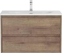 Мебель для ванной комнаты BelBagno Kraft 39 80 rovere tabacco, раковина BB-8099-3-80