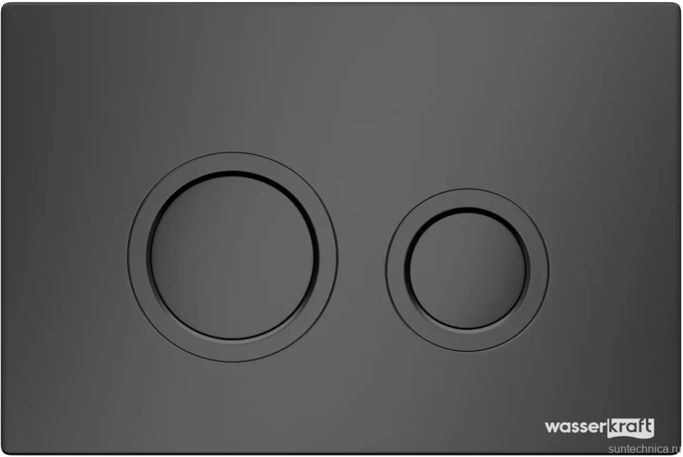 Система инсталляции для унитазов Wasserkraft Abens 20TLT.010.ME.BL.MB01 с кнопкой смыва матовой черной