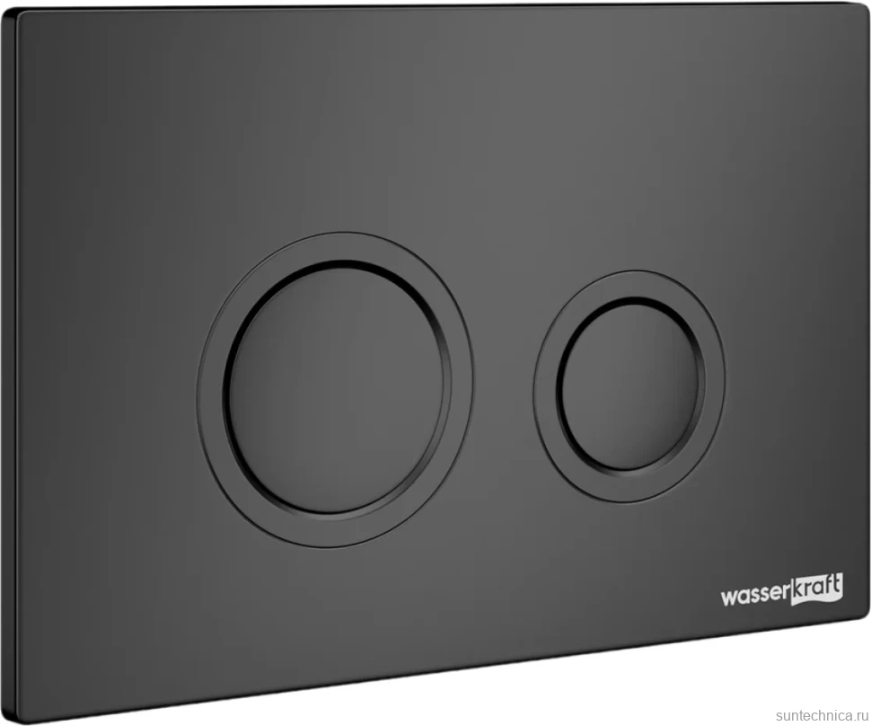 Система инсталляции для унитазов Wasserkraft Abens 20TLT.010.ME.BL.MB01 с кнопкой смыва матовой черной