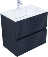 Тумба с раковиной Aquanet Джейн 70 подвесная, маренго