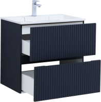 Тумба с раковиной Aquanet Джейн 70 подвесная, маренго