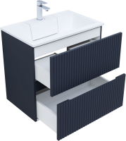 Тумба с раковиной Aquanet Джейн 70 подвесная, маренго