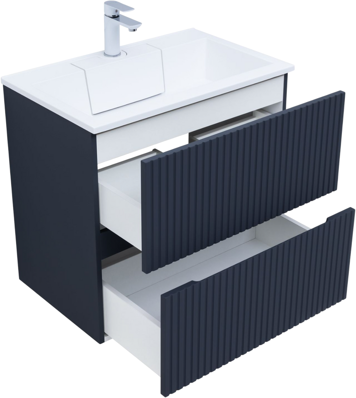 Тумба с раковиной Aquanet Джейн 70 подвесная, маренго