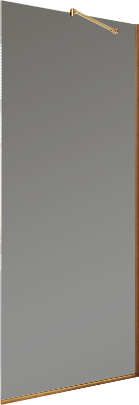 Душевая перегородка Maybahglass MGD-1355-2у 99 см, профиль бронза, стекло графит