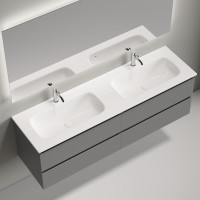 Мебель для ванной комнаты Sancos Folk 160 подвесная, ergraut soft, раковина CN7023