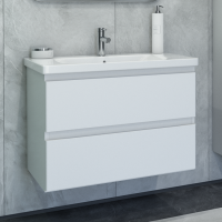 Тумба под раковину Caprigo Forte 80 подвесная, белая