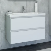 Тумба под раковину Caprigo Forte 80 подвесная, белая