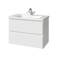 Тумба под раковину Caprigo Forte 80 подвесная, белая