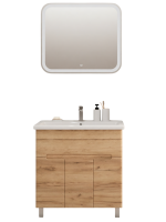 Мебель для ванной комнаты SanStar Модена 80 напольная, дуб крафт золотой