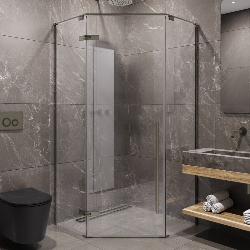 Душевой уголок Timo TTSSP-90/13C-8 90x90 см, профиль никель, стекло прозрачное