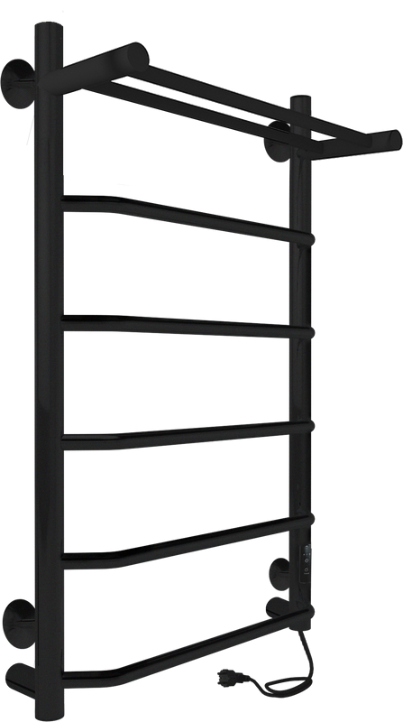 Полотенцесушитель электрический Indigo Roof Lux LCRLE80-40PBRRt с полкой, черный муар