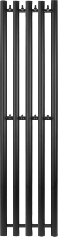 Полотенцесушитель водяной Secado Бергамо 5К 1500/280 150x30 см, матовый черный, I-образный