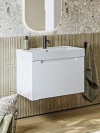 Тумба под раковину без столешницы Aqwella Vancouver 70 подвесная, белая