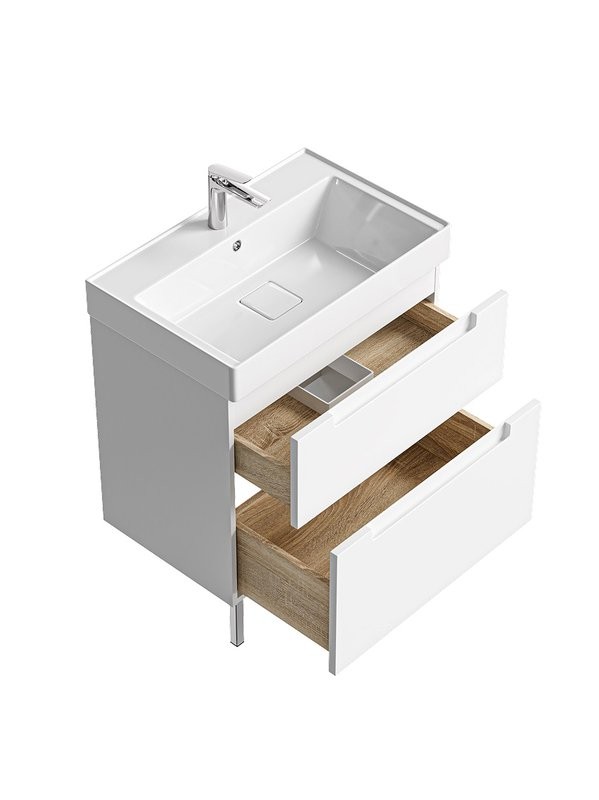 Тумба под раковину без столешницы Aqwella Vancouver 70 подвесная, белая