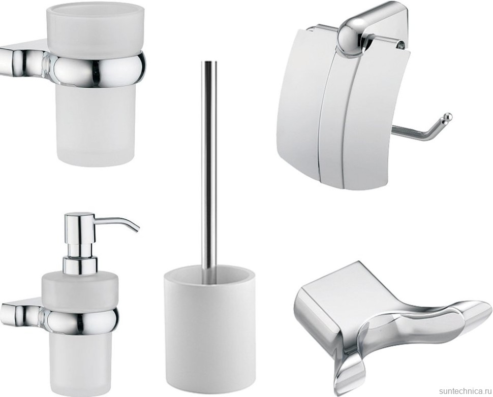 Набор Дозатор Wasserkraft Berkel + Стакан + Ершик + Держатель + Крючок