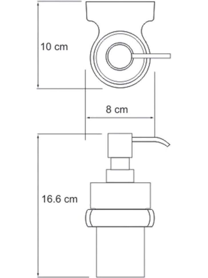 Набор Дозатор Wasserkraft Berkel + Стакан + Ершик + Держатель + Крючок