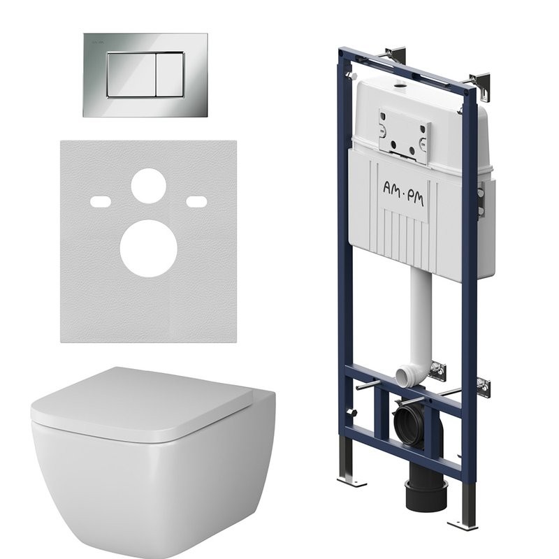 Комплект 5 в 1 AM.PM Gem IS100251.901701 с сиденьем микролифт