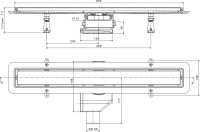 Душевой трап (лоток) Pestan Confluo Premium Line 650 белое стекло/сталь