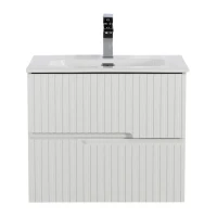 Тумба с раковиной Cezares Duet 60 bianco lucido, раковина Cezares CZR-8073-60