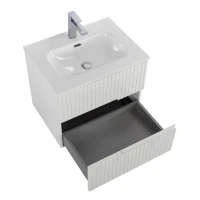 Тумба с раковиной Cezares Duet 60 bianco lucido, раковина Cezares CZR-8073-60