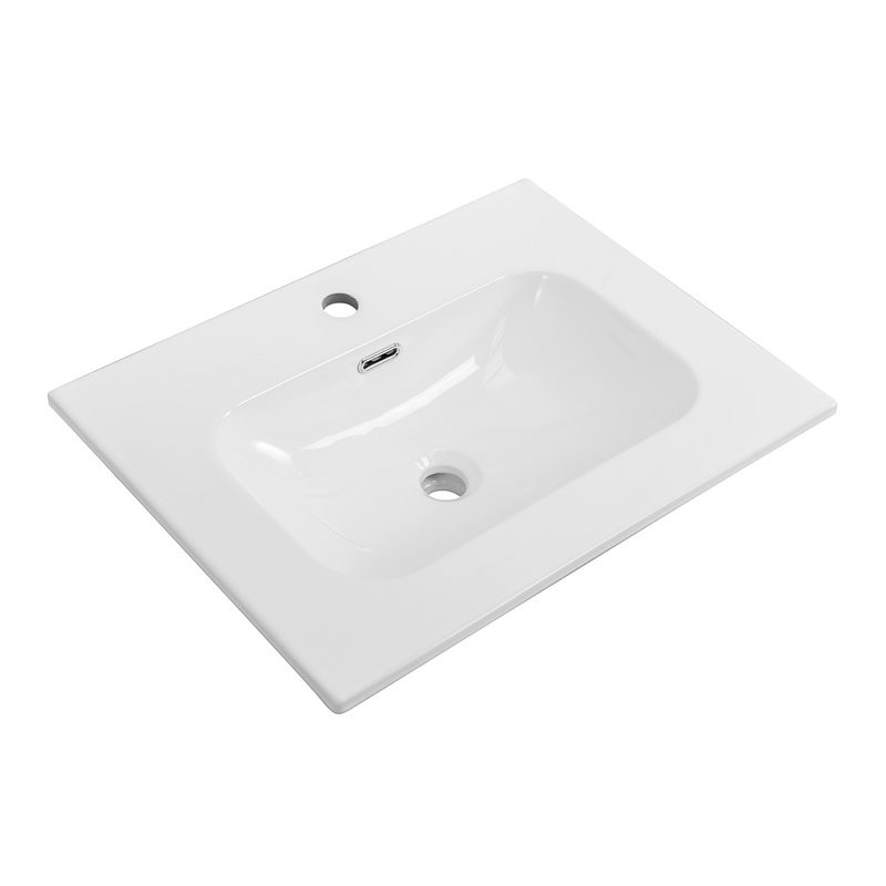 Тумба с раковиной Cezares Duet 60 bianco lucido, раковина Cezares CZR-8073-60