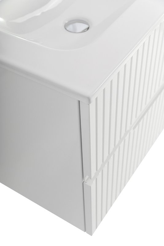 Тумба с раковиной Cezares Duet 60 bianco lucido, раковина Cezares CZR-8073-60